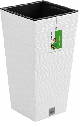 Изображение Prosperplast Doniczka na kwiaty Donica Furu DFSH240 Biaa