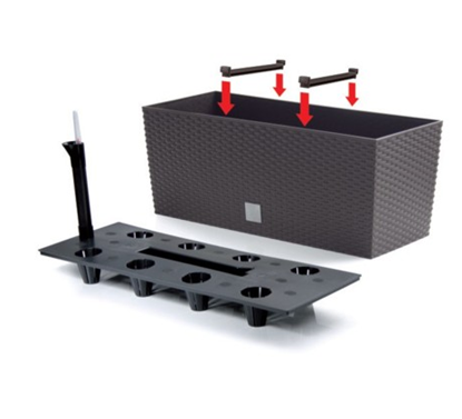 Изображение Prosperplast Doniczka RATO CASE 600mm umbra - DRTC600-440U