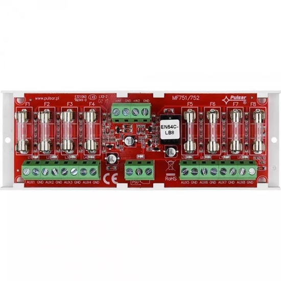 Picture of Pulsar EN54C-LB8 PULSAR Modu bezpiecznikowy z 8 wyjciami zasilania