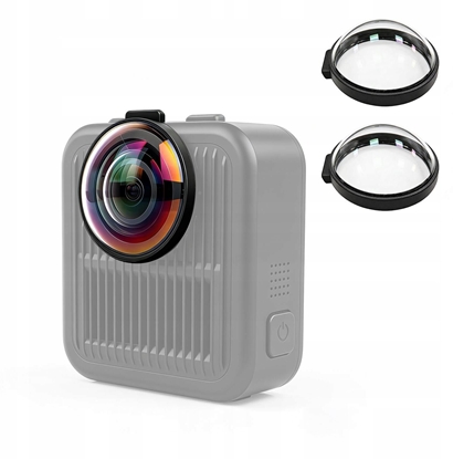 Изображение Puluz 2x Osona Ochronna Szko Osony Na Obiektyw Obiektywy Do Gopro Max2 / Max 2 / Pu1102t