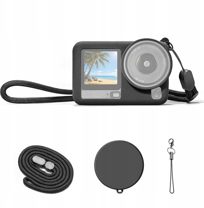 Изображение Puluz Etui Silikonowe Pokrowiec Futera Case Pasek Dekielek Do Dji Osmo Action 6 / Pu1076b