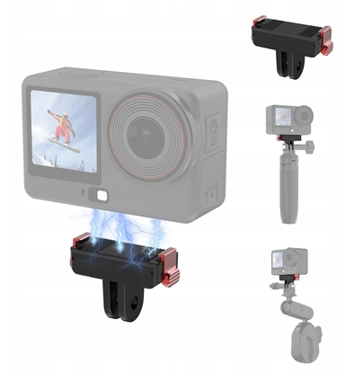Изображение Puluz Magnetyczna Szybkozczka Uchwyt Magnes Do Dji Osmo Action 6 / Nano / Na Mocowanie Gopro / Pu1070b