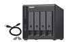 Picture of QNAP TR-004 storage drive enclosure HDD/SSD enclosure Black 2.5/3.5"