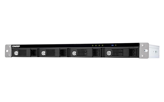 Picture of QNAP TR-004U storage drive enclosure HDD/SSD enclosure Black, Grey 2.5/3.5"
