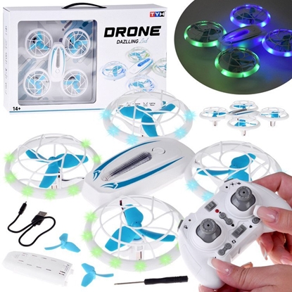 Attēls no Quadcopter Led Dron efektowne Owietlenie Super Akrobacje + pilot RC0737 EDUKAMP