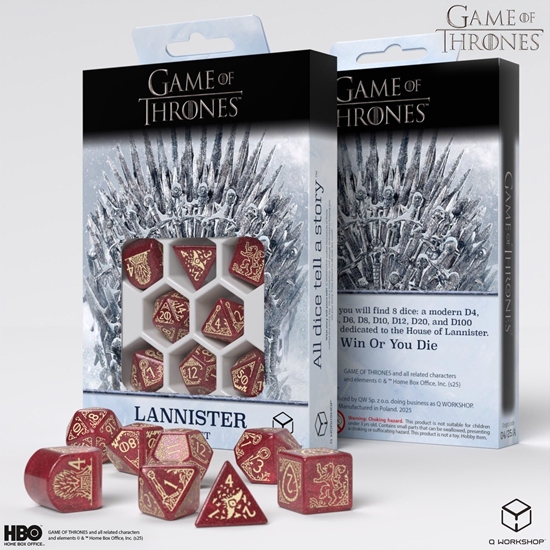 Изображение Q-Workshop Komplet ko¶ci: Gra o Tron - Lannister