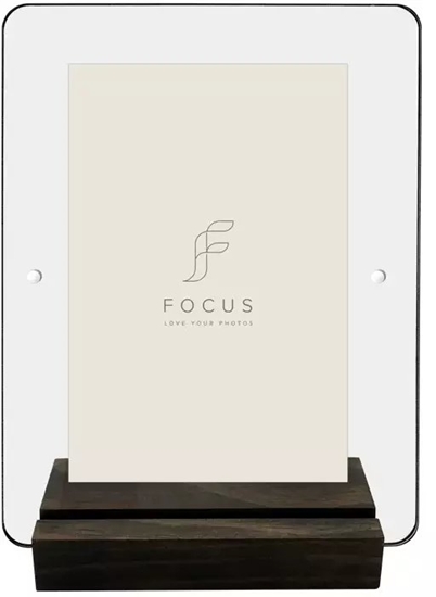 Picture of Ramka Focus Focus Photo Block Walnut Acrylic 10x15