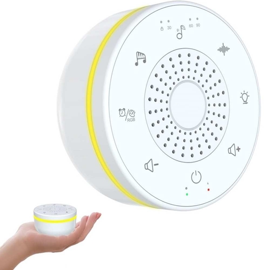 Изображение Riff N02 Kids baltā trokšņa ierīce ar naktsgaismu 30 dažādas skaņas / taimeris / 32 skaļuma līmeņi
