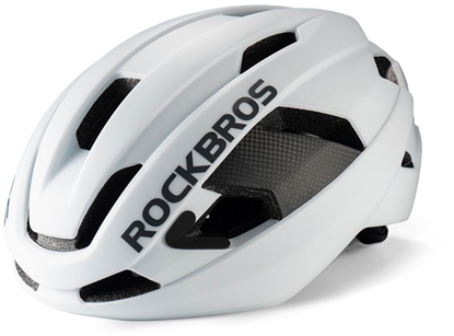 Picture of RockBros Kask rowerowy Rockbros LK-15 z wókna wglowego 58-62 cm - biay