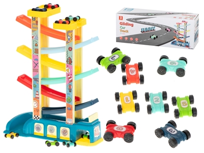 Attēls no RoGer slide track with 8 cars