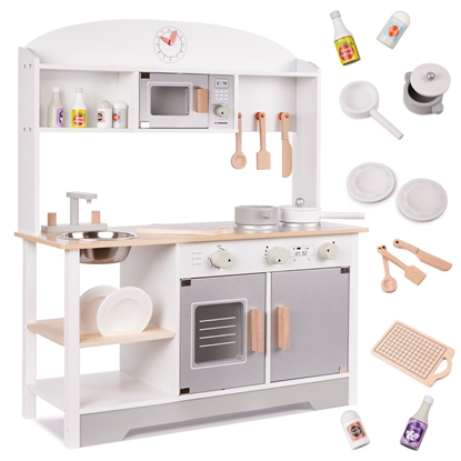 Изображение RoGer Wooden Kitchen for Children 68 x 25.5 x 82 cm