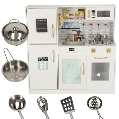 Изображение RoGer Wooden Kitchen for Children with Refrigerator