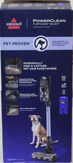 Picture of SALE OUT. Bissell Stick Vacuum | PowerClean FurFinder Select | Cordless operating | 200 W | 25.2 V | Operating time (max) 40 min | Black/Titanium/Lake Blue | Warranty 24 month(s) | Battery warranty 24 month(s) | DEMO