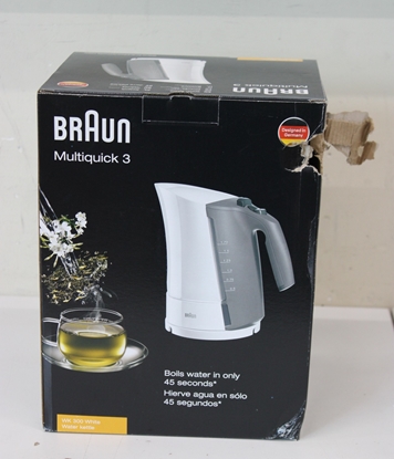 Picture of SALE OUT. Braun Kettle | WK 300 | Standard | 2200 W | 1.7 L | Plastic | 360° rotational base | White | DAMAGED PACKAGING
