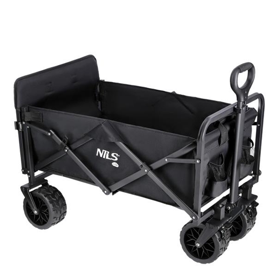 Изображение Saliekamie ratiņi NC1608 FOLDING WAGON BLACK NILS CAMP