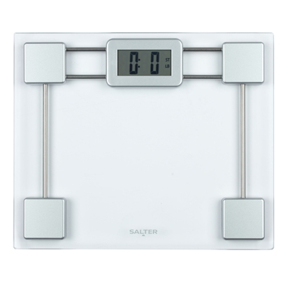 Attēls no Salter 9081 SVFEU12 Glass Electronic Bathroom Scale, Silver/Transparent