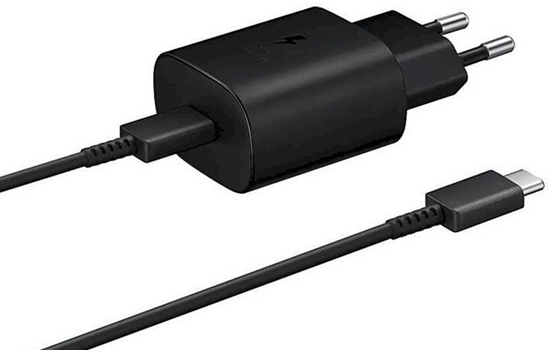 Picture of Samsung EP-TA800EBE + EP-DA705BBE 25W Travel Charger + USB-C to USB-C Data Cable black (OOB Bulk)