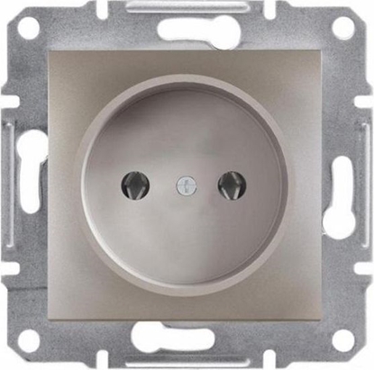 Изображение Schneider Electric Gniazdo instalacyjne Asfora pojedyncze brzowe (EPH3000169)