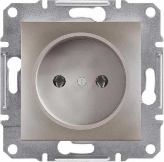 Изображение Schneider Electric Gniazdo instalacyjne Asfora pojedyncze brzowe (EPH3000169)