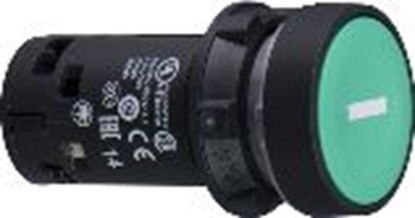 Изображение Schneider Electric Przycisk sterowniczy 22mm zielony z samopowrotem 1Z (XB7NA3131)