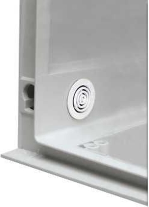 Изображение Schneider Kratka wlotu powietrza IP44 rednica otworu 35mm biay (NSYCAG35LP)