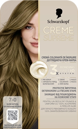 Picture of SCHWARZKOPF Creme Supreme Farba do wosów odcie 7-0 Natural Dark Blonde