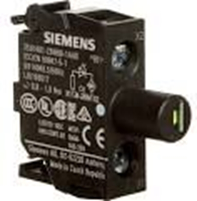 Изображение Siemens Oprawka z LED biaa 24-230V AC/DC monta do cianki tylnej (3SU1401-2BH60-1AA0)