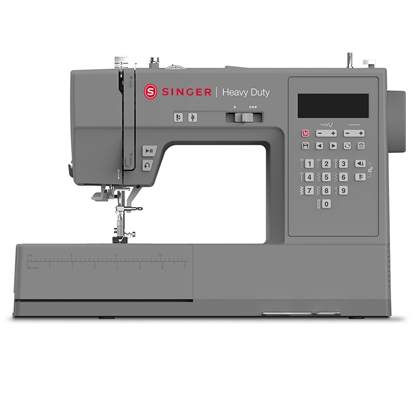 Изображение Singer | Heavy Duty Sewing Machine | HD6705C | Rechargeable | Number of stitches 200 | Number of buttonholes 1 | Grey | Number of brush heads included 1