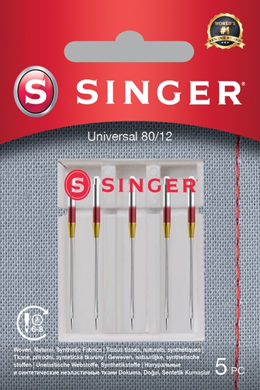 Picture of Singer | Universal Needle 80/12 5PK for Woven Fabrics