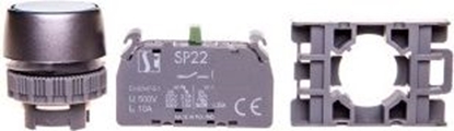 Изображение Spamel Przycisk sterowniczy 22mm niebieski z samopowrotem 1Z (SP22-KN-10)