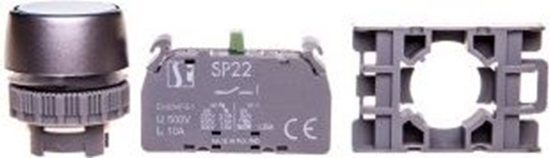 Picture of Spamel Przycisk sterowniczy 22mm niebieski z samopowrotem 1Z (SP22-KN-10)