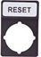 Изображение Spamel Tabliczka opisowa czarna prostoktna RESET (ST22-1901P07)