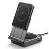 Picture of adowarka Spigen ESSENTIAL EF302MOQ Qi2.2 2IN1 MAGNETIC MAGSAFE WIRELESS CHARGER BLACK