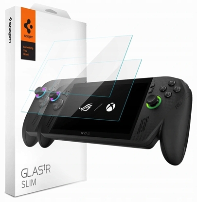 Изображение Spigen SZKO HARTOWANE SPIGEN GLAS.TR SLIM 2-PACK ROG ALLY / ALLY X 2023-2025 / MSI CLAW 7 AI+ CLEAR