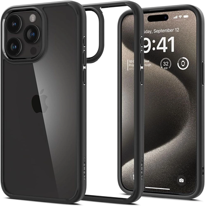 Attēls no Spigen ULTRA HYBRID IPHONE 15 PRO MATTE BLACK