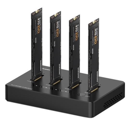Изображение SSD 4 Bays Docking Station M.2 NVME, USB-A, USB-C