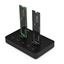 Attēls no SSD Dual Bays Docking Station M.2 NVME+SATA, USB-A, USB-C