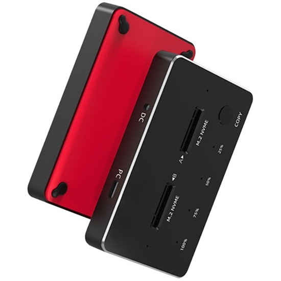 Picture of SSD Dual Bays Docking Station M.2 SATA/ NVME, USB-A, USB-C