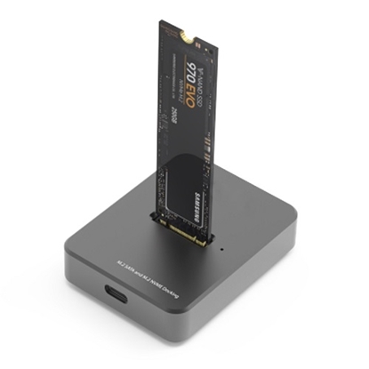 Attēls no SSD Single Docking Station M.2 SATA/ NVME, USB-A, USB-C