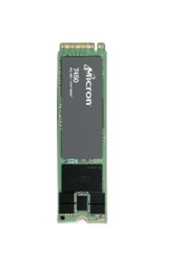 Изображение SSD|MICRON|SSD series 7450 PRO|480GB|NVMe|NAND flash technology 3D NAND|Write speed 700 MBytes/sec|Read speed 5000 MBytes/sec|Form Factor M.2|TBW 800 TB|MTBF 2000000 hours|MTFDKBA480TFR-1BC1ZABYYR