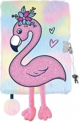 Picture of St. Majewski Pamitnik z kódk A5/96K 3D wochacz Flamingo