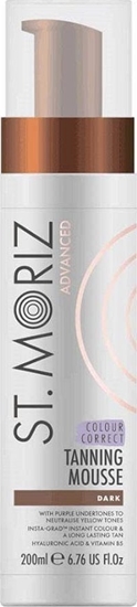 Изображение St. Moriz Advanced Pro Colour Correcting Mousse advanced mus do opalania z efektem korekty koloru Dark 200ml