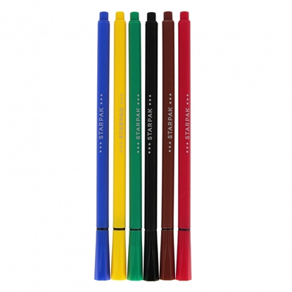 Изображение Starpak CIENKOPIS 6KOL 0.4 FIB STK ETUI 12/288