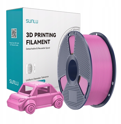 Attēls no Sunlu Filament SUNLU PETG 1.75mm 1kg (róowy)
