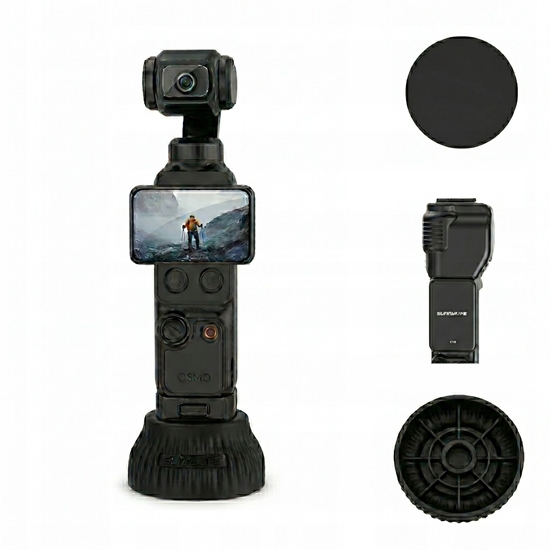 Изображение SunnyLife Podstawa Stojak Uchwyt Samoprzylepny Do Dji Osmo Pocket 3 4 Biurko Samochód / Op4-dz166-d