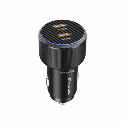 Изображение Swissten PD 2x USB-C Car Charger 50W
