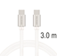Изображение Swissten Textile Universal Quick Charge 3.1 USB-C / USB-C Data and Charging Cable 3m silver