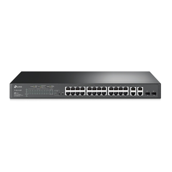 Изображение Switch|TP-LINK|SL2428P|Rack|PoE+ ports 24|250 Watts|SL2428P
