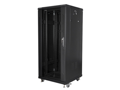 Изображение Szafa stojąca Rack 19 27U 600x600mm czarna (drzwi szklane) 