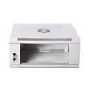 Изображение Szafa wisząca jednosekcyjna 19 4U 279/600/450mm, drzwi szklane, szara (RAL 7035), zmontowana